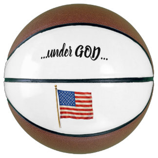 Balón De Baloncesto América Bajo Dios