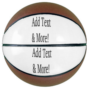 Balón De Baloncesto ¡Añadir texto y más! Personalizar Su Propio Person