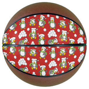 Balón De Baloncesto Antecedentes de pingüinos navidades