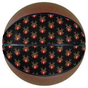 Balón De Baloncesto Araña de vapor sobre negro