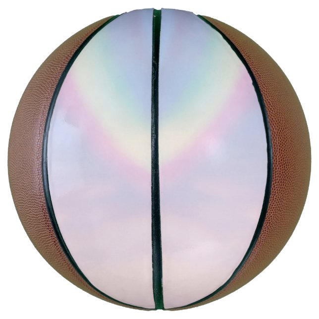 Balón De Baloncesto Arcoiris de esperanza - pastel, (Vertical)