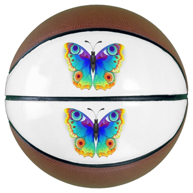 Balón De Baloncesto Arcoiris mariposa Peacock Eye (Anverso)