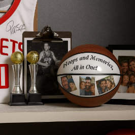 Balón De Baloncesto Aros y Recuerdos Todo en Uno - Foto Personalizada