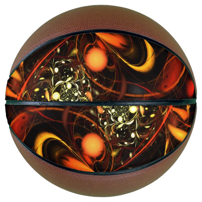 Balón De Baloncesto Arte abstracto de latido (Anverso)