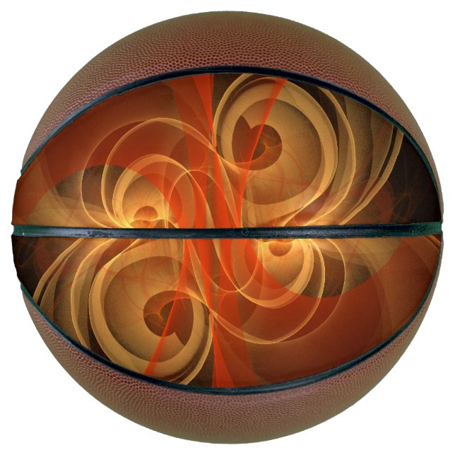 Balón De Baloncesto Arte abstracto de magia matutina (Anverso)