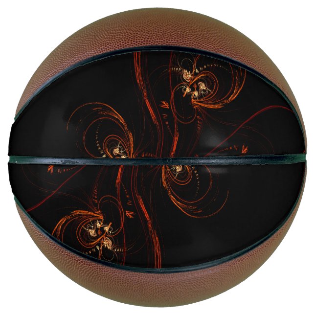 Balón De Baloncesto Arte abstracto fuera de la oscuridad (Anverso)