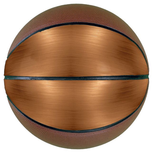 Balón De Baloncesto Aspecto de cobre cepillado (Anverso)