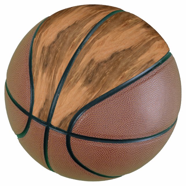 Balón De Baloncesto Aspecto natural de Eucalyptus Madera de Grano (Angular)