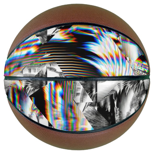 Balón De Baloncesto Ataque con arco iris (Anverso)