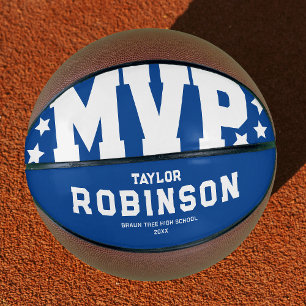 Balón De Baloncesto Audaces jugadores MVP Nombre Keepsake Azul