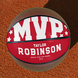 Balón De Baloncesto Audaces jugadores MVP Nombre Keepsake Red