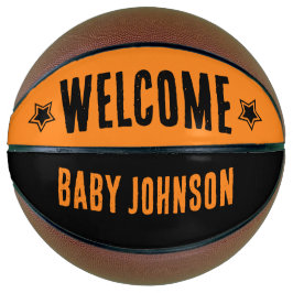 Balón De Baloncesto Autograph Baby Shower Welcome Keepsake