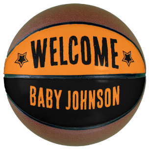 Balón De Baloncesto Autograph Baby Shower Welcome Keepsake