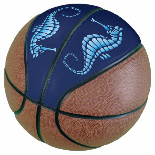Balón De Baloncesto Azul caballito de mar