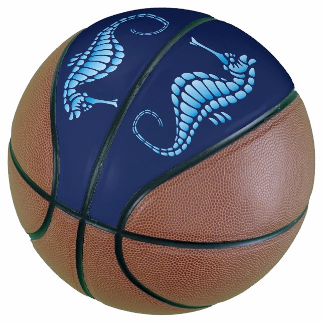 Balón De Baloncesto Azul caballito de mar (Angular)