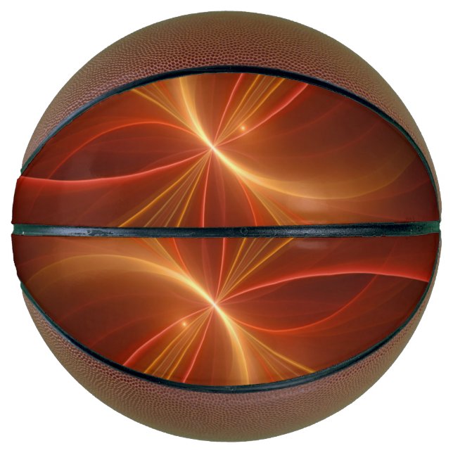 Balón De Baloncesto Bailar Con El Arte Fractal Moderno Y Claro (Anverso)