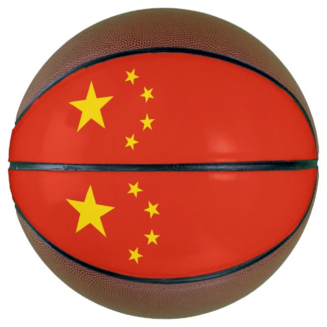 Balón De Baloncesto Baloncesto con bandera de China (Anverso)