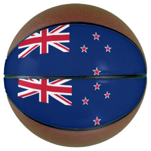 Balón De Baloncesto Baloncesto con bandera de Nueva Zelanda