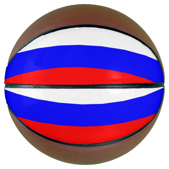Balón De Baloncesto Baloncesto con bandera de Rusia (Anverso)