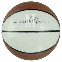 Balón De Baloncesto Baloncesto con guión monocromático personalizado d