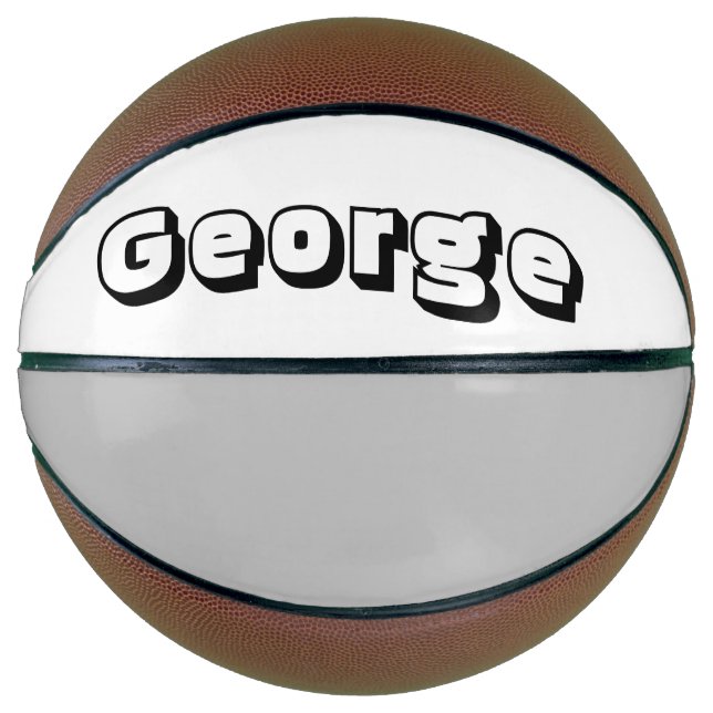 Balón De Baloncesto Baloncesto con nombre personalizable (Anverso)