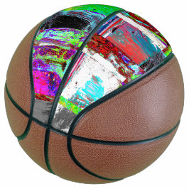 Balón De Baloncesto Baloncesto – Cuadrícula Abstracta