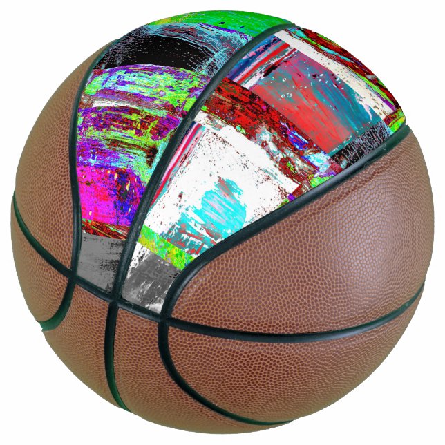 Balón De Baloncesto Baloncesto – Cuadrícula Abstracta (Angular)