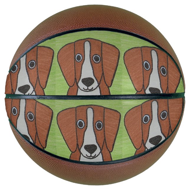 Balón De Baloncesto Baloncesto Cute Beagle (Anverso)