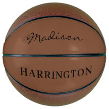 Baloncesto de color y nombre personalizado