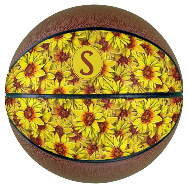 Balón De Baloncesto Baloncesto de girasoles (Anverso)