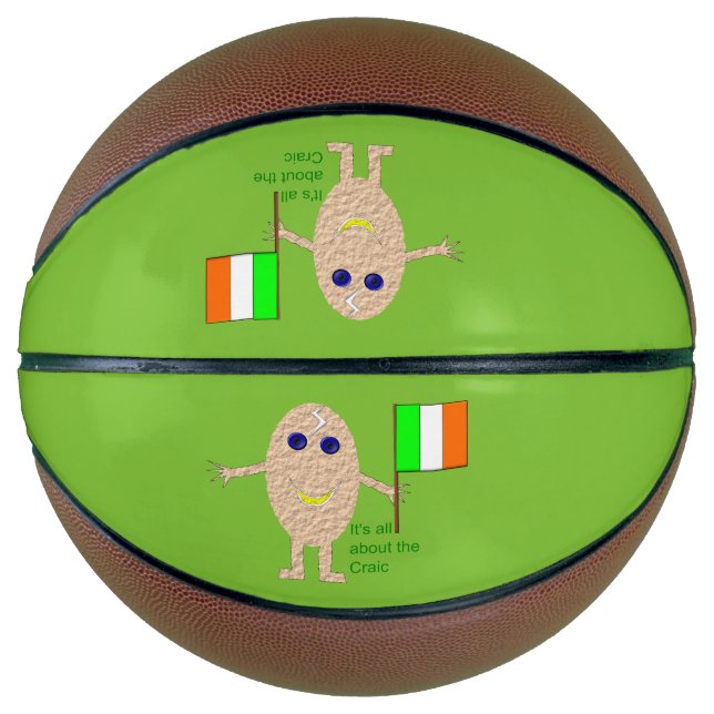 Balón De Baloncesto Baloncesto de huevos irlandeses patrióticos (Anverso)