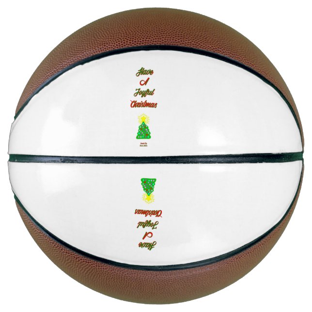 Balón De Baloncesto Baloncesto de Navidades alegres (Anverso)