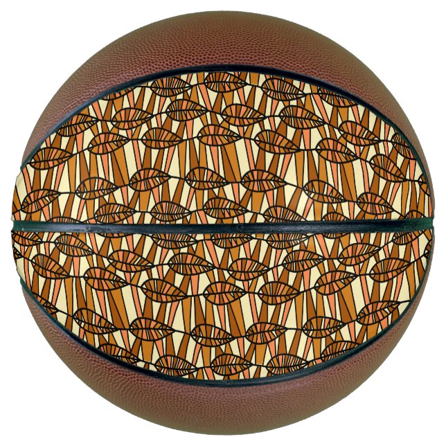 Balón De Baloncesto Baloncesto de otoño retro (Anverso)