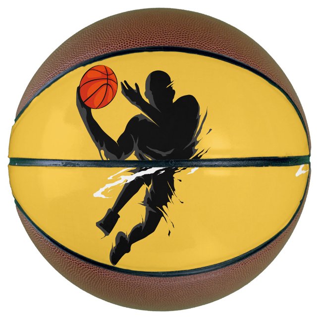 Balón De Baloncesto Baloncesto de Silhouette Player (Silhouette Basketball Player!)