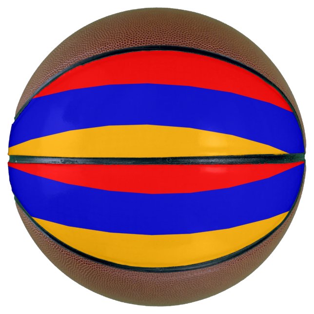 Balón De Baloncesto Baloncesto de tamaño completo con bandera de Armen (Anverso)