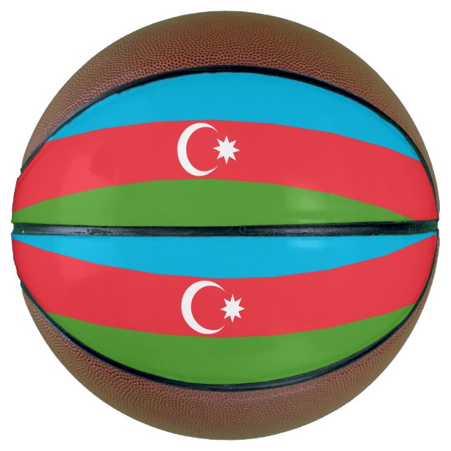 Balón De Baloncesto Baloncesto de tamaño completo con bandera de Azerb (Anverso)