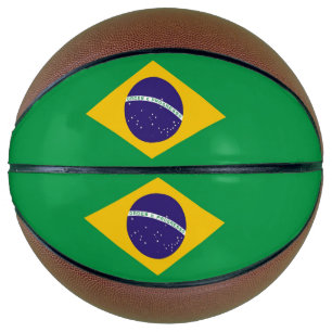 Balón De Baloncesto Baloncesto de tamaño completo con bandera de Brasi