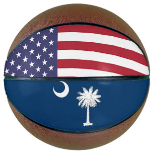 Balón De Baloncesto Baloncesto de tamaño completo con bandera de Carol