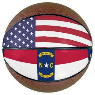 Balón De Baloncesto Baloncesto de tamaño completo con bandera de Carol