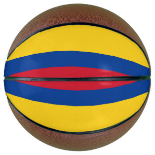Balón De Baloncesto Baloncesto de tamaño completo con bandera de Colom