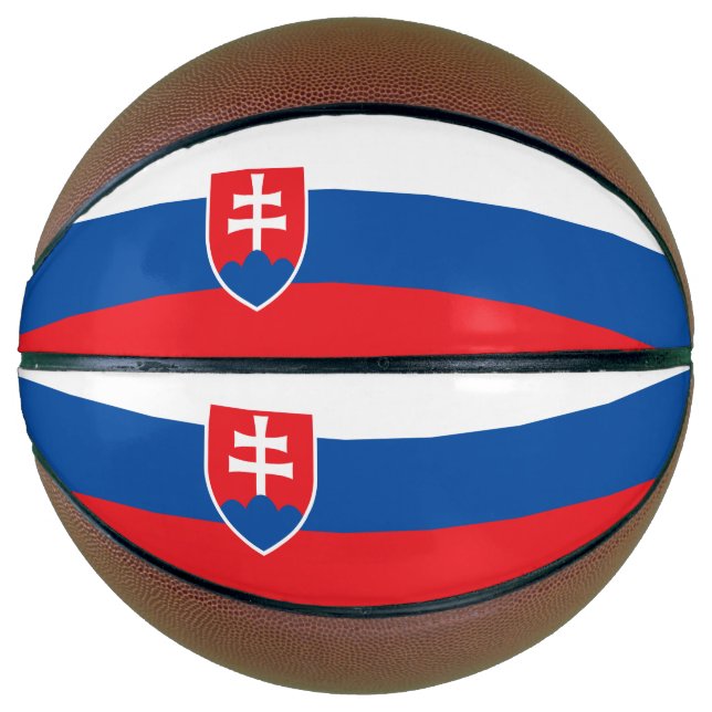 Balón De Baloncesto Baloncesto de tamaño completo con bandera de Eslov (Anverso)