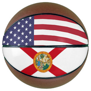 Balón De Baloncesto Baloncesto de tamaño completo con bandera de Flori