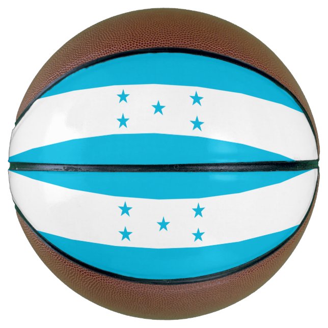 Balón De Baloncesto Baloncesto de tamaño completo con bandera de Hondu (Anverso)
