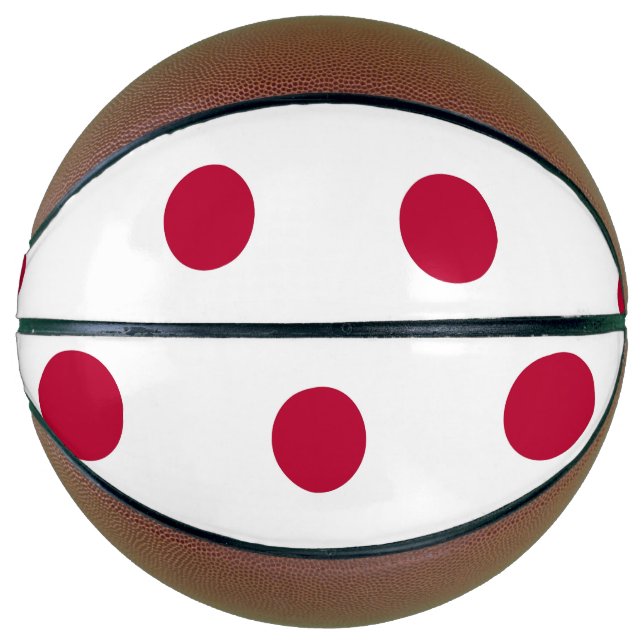 Balón De Baloncesto Baloncesto de tamaño completo con bandera de Japón (Anverso)