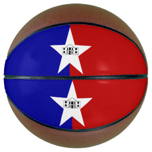 Balón De Baloncesto Baloncesto de tamaño completo con bandera de San A