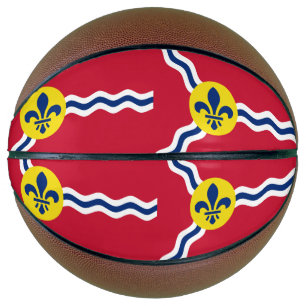 Balón De Baloncesto Baloncesto de tamaño completo con bandera de San L