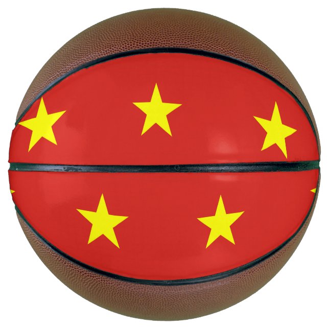 Balón De Baloncesto Baloncesto de tamaño completo con bandera de Vietn (Anverso)