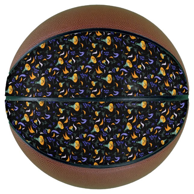 Balón De Baloncesto Baloncesto del bosque de Halloween (Anverso)