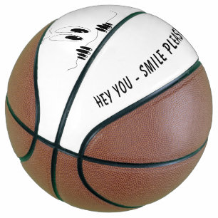 Balón De Baloncesto Baloncesto divertido con ojos de curiosidad - Sonr