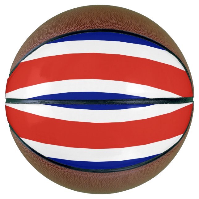 Balón De Baloncesto Baloncesto integral con bandera de Costa Rica (Anverso)
